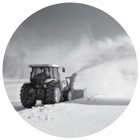 Tractor Clearing Snow