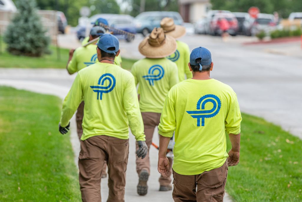 Perficut Employees Walking To The Job