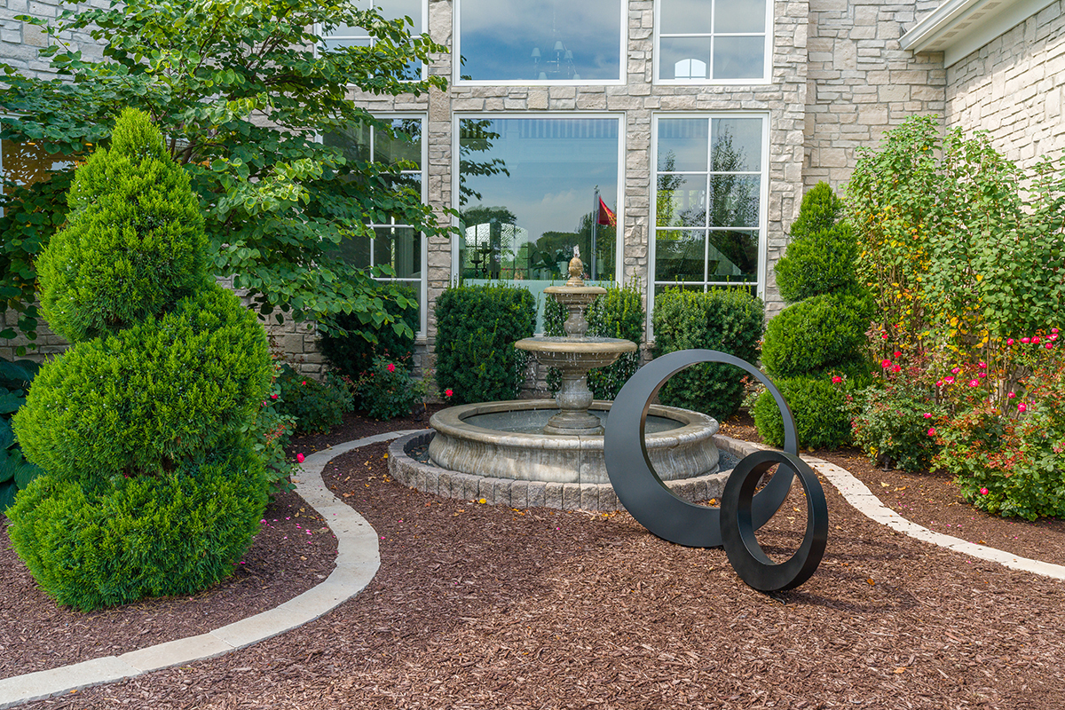 Image of landscaping at Ankeny residence